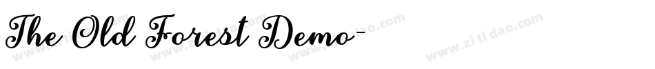 The Old Forest Demo字体转换